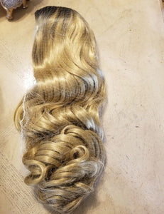 Ombre Blonde Beauty Wavy Full Wig