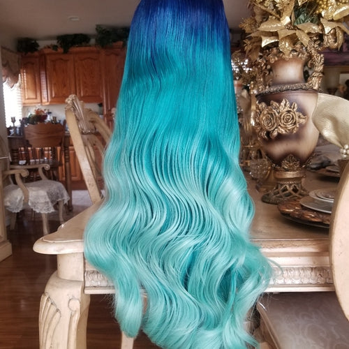 Blue Green Lace Front wig *NEW*