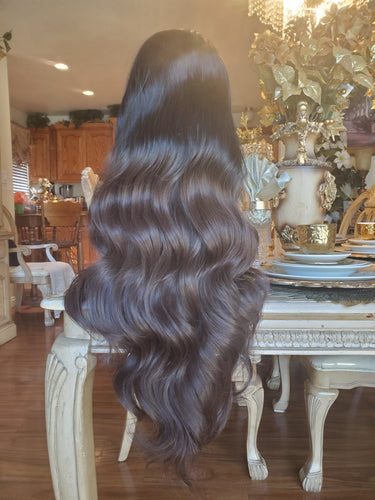 Black Brown Body Wave Lace Front Wig 24-26 inches!!