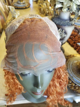 Orange  Copper Red// Beauty Water Waves//Lace Front Wig//Goddess//Beauty//Wig//Auburn