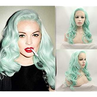 Light Green Lacefront Wig Keva - Goddess Beauty Royal Wigs