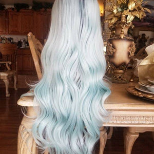 Ombre Mint Green Lace Front Wig - Goddess Beauty Royal Wigs