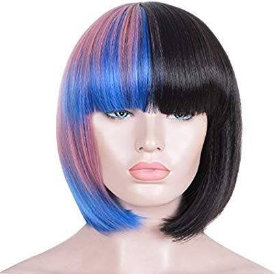 Synthetic yaki clearance wigs with bangs