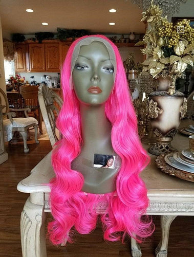 Hot Pink Beauty Lace Front Wig - Goddess Beauty Royal Wigs