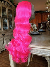 Hot Pink Beauty Lace Front Wig - Goddess Beauty Royal Wigs