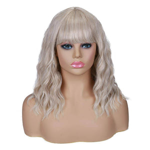 Pale Blonde Beauty Waves Full Wig - Goddess Beauty Royal Wigs