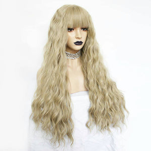 Blonde Wavy Beauty Full Wig 28 inches long - Goddess Beauty Royal Wigs