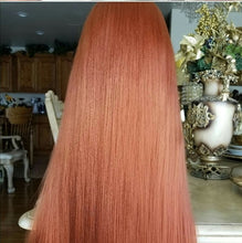 Red Copper//Straight// Lace Front Wig//Beautiful//Wig - Goddess Beauty Royal Wigs