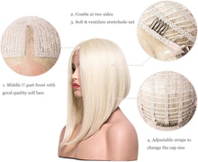 White Blonde Lace Front Wig - Goddess Beauty Royal Wigs