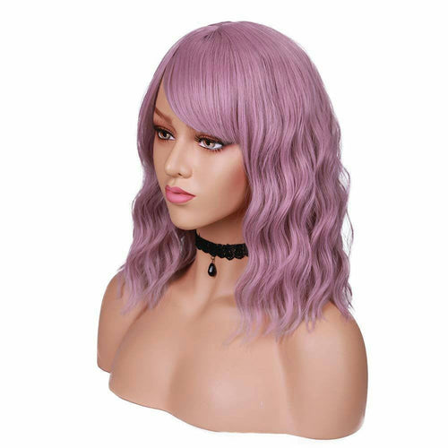 Stunning Ash Purple Full Wig - Goddess Beauty Royal Wigs