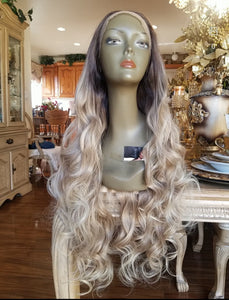 Ombre Blonde Beauty Waves Lace Front Wig