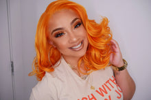 Orange / Beauty Waves//Bob//Lace Front Wig//Goddess//Beauty//Wig//